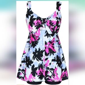 DANIFY Plus Size Swimsuit for Women(Just Top) Swimdress Tummy